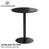 Khung bàn cafe chân trụ sắt, mặt ván MDF sơn PU Vinahardware - VNH043061