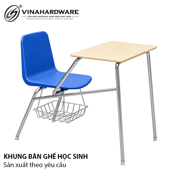 Bộ bàn liền kề lưng tựa bằng nhựa Vinahardware - VNH450400