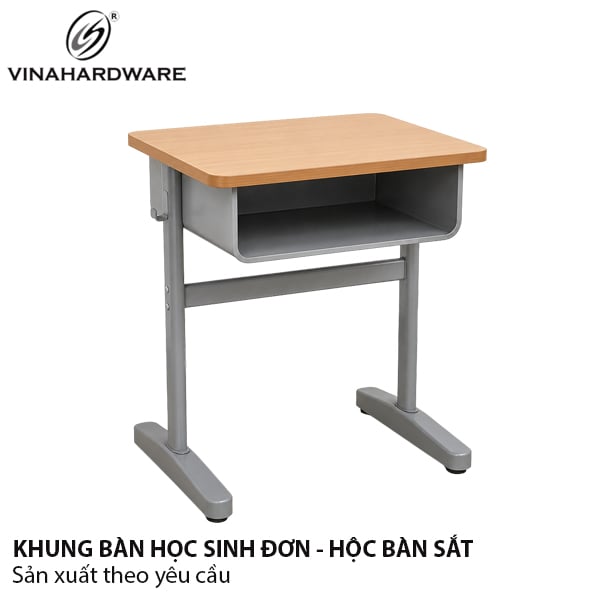 Khung bàn học sinh hộc sắt chân đế vuông Vinahardware 2300.1.07410