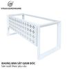 Khung bàn sắt chân tam giác, sơn trắng Vinahardware - VNH1390690T