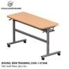 Khung bàn học sinh training gấp mặt xếp gọn có hộc bàn sơn xám Vinahardware - VNH1200740G