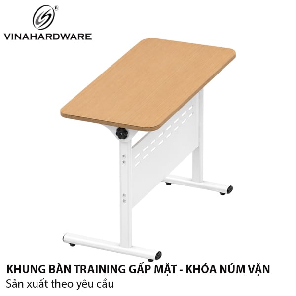 Khung bàn học sinh training gấp mặt xếp gọn khóa núm vặn Vinahardware 2300.1.07416