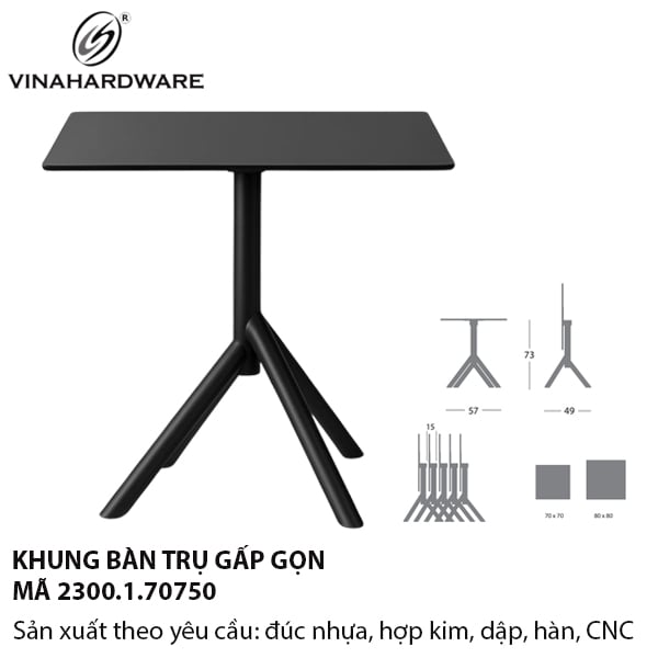 Khung bàn cafe gấp xếp gọn – 2300.1.70750