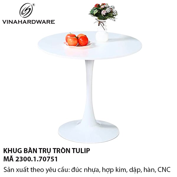Chân bàn Tulip thép sơn tĩnh điện – Mã 2300.1.70751