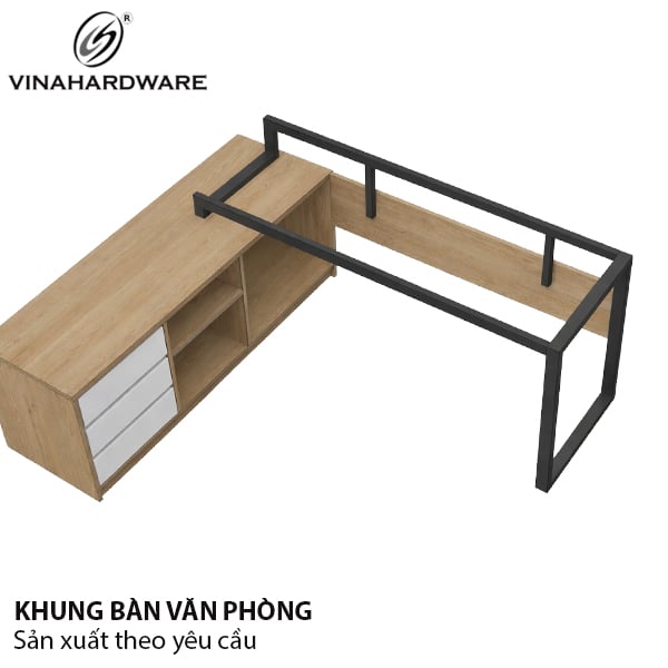 Khung bàn Vinahardware, sơn đen - VNH1560540