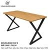 Khung bàn chữ X Vinahardware - Mã 2300.1.70226
