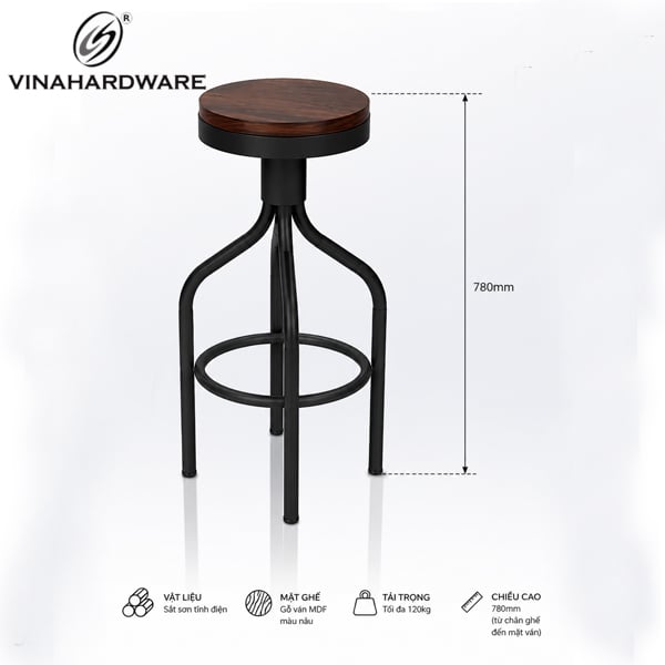 Khung ghế ngoài trời Vinahardware - VNH80027
