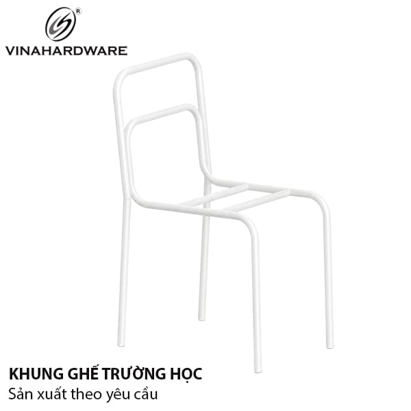 Khung ghế sinh viên Vinahardware, sơn trắng - VNH3636T