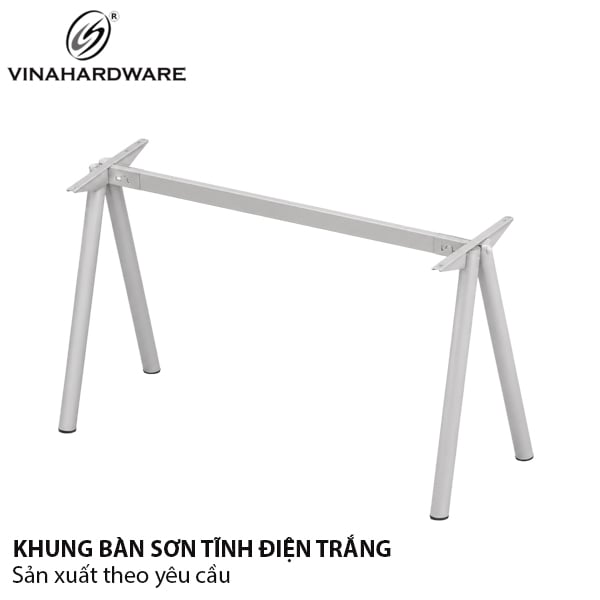 Khung bàn Vinahardware, sơn trắng - VNH1250700T