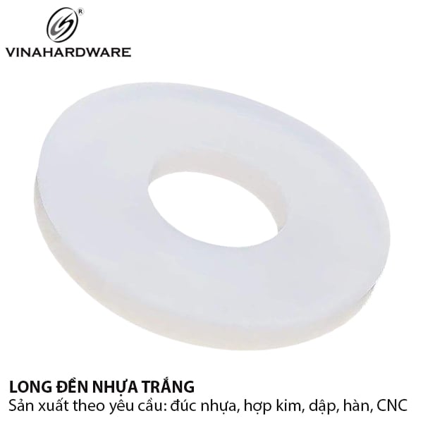 Long đền nhựa Vinahardware loại M4, M5, M6, M7, M8, M10, M12 , màu trắng, đen, trong, xám
