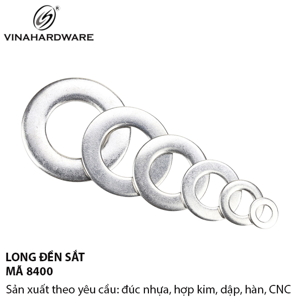 Long đền màu trắng Vinahardware, M4, M5, M6, M8, M9, M10, M12, M14 - Nhiều loại VNH