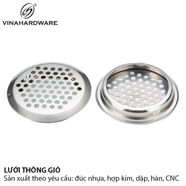 Lưới thông ghế tròn, màu trắng Vinahardware - 3300.4.19304
