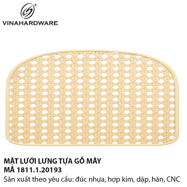 Mặt Lưới Lưng Tựa Gỗ Mây – Vinahardware 1811.1.20193