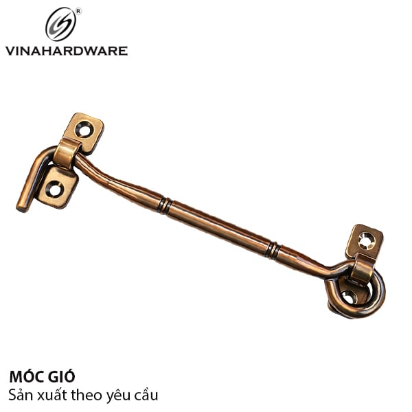 Móc gió đặc biệt Vinahardware phi 12mm, dài 150mm, màu nâu - VNH150N
