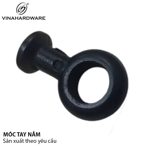 Khuôn tay nắm khoen lỗ tròn phi 20x cao 30mm, màu đen Vinahardware - VNH028481K