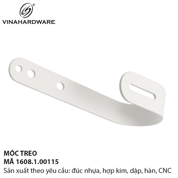 Pát móc sắt treo tường 1608.1.00115 – Bền chắc, sơn tĩnh điện chống gỉ