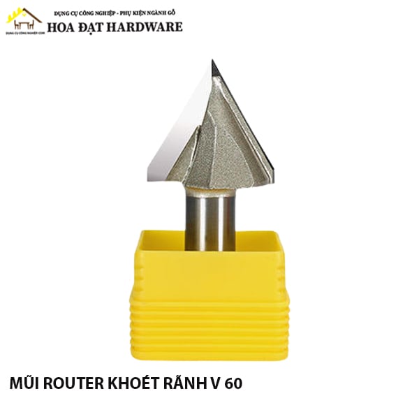 Mũi router vát rãnh V60 chuyên gỗ - 9430.4.60916