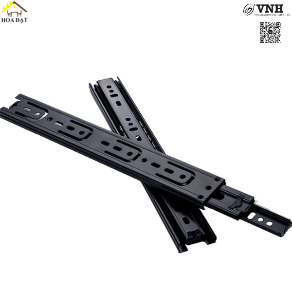 Ray bi 3 tầng bản 45mm không giảm chấn màu đen 1125.4.11300