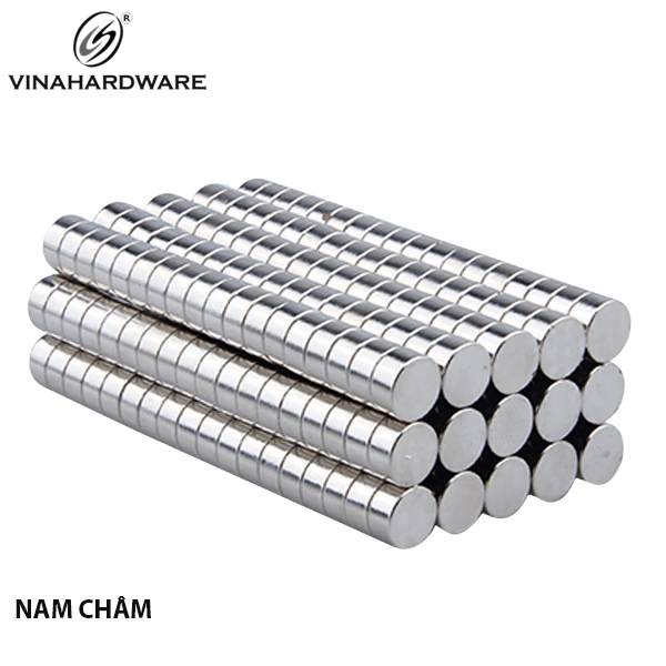 Nam châm trắng Vinahardware dày 2mm (nhiều đường kính)