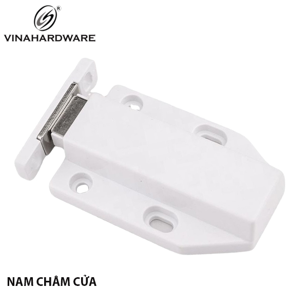 Chốt nhấn nam châm Vinahardware loại 70x46mm màu trắng - PO7046
