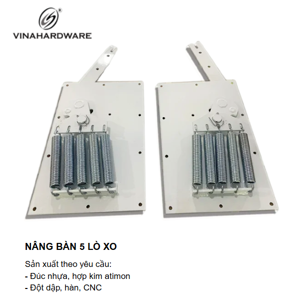 Tay nâng mặt bàn xếp gọn âm tủ 5 lò xo – Mã 2500.1.33214