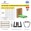 Tay Nâng Giường Gấp Âm Tủ Vinahardware - Mã 1802.1.13186