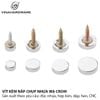 Nút chụp vít nhôm crom bóng Vinahardware - CS16TT - Phi 16mm, loại có vít