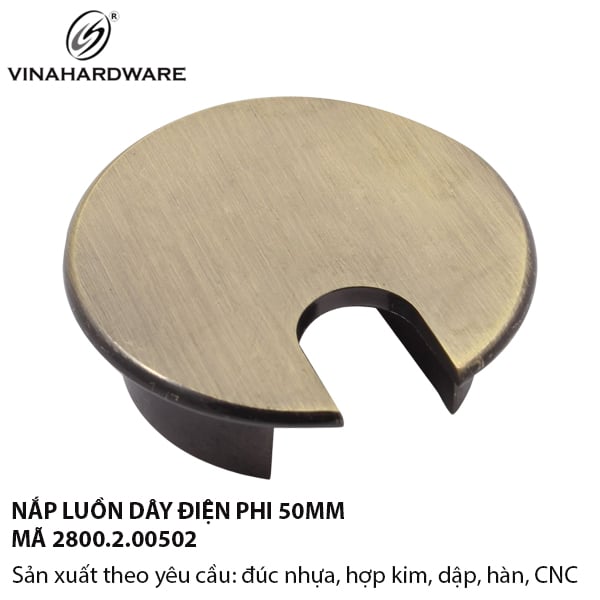 Nắp Luồn Dây Điện Giả Cổ Phi 50mm – 2800.2.00502