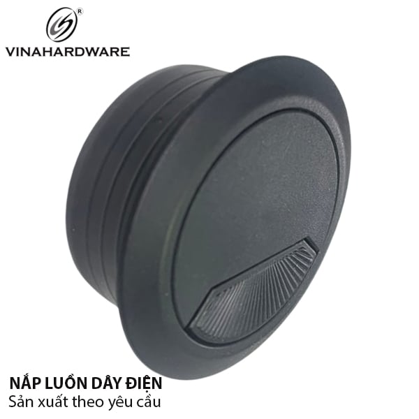 (NDA) Nắp luồn dây điện nhựa ABS, phi 50mm-W50ABS
