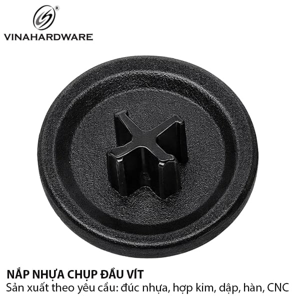 Nút chụp đen Vinahardware loại 17mm VNH NCD3