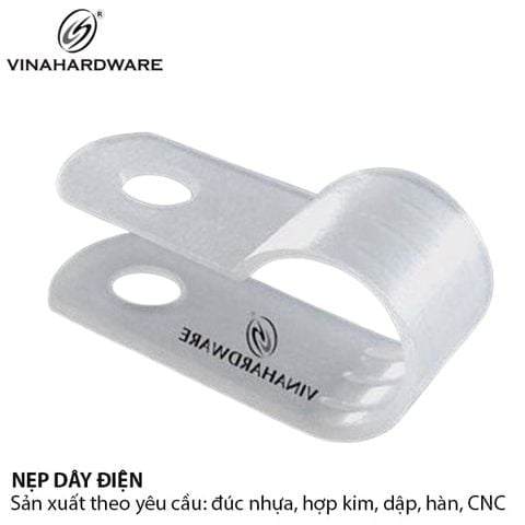 Nẹp dây điện màu trắng Vinahardware kích thước 9.5x23x10.21x0.8mm-VNH2208580