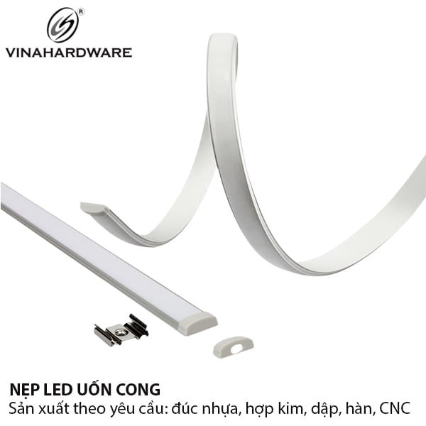 Nhôm nẹp uốn cong led 18x7mm 7400.4.01670