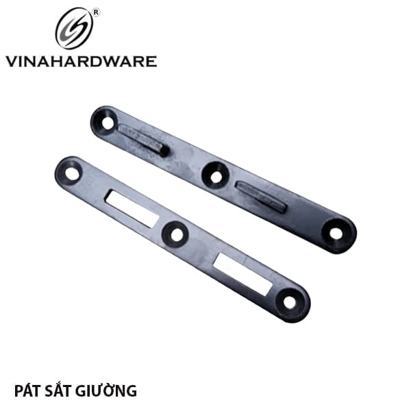 Pát sắt (bas) giường đen Dài x Rộng x Dày = 128x17x4mm 1600.3.00001