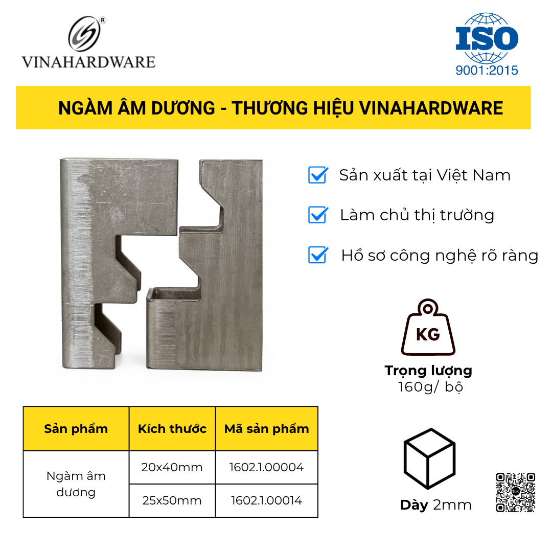 Pát Ngàm Âm Dương Liên Kết Khung Bàn - Mã 1602.1.00004
