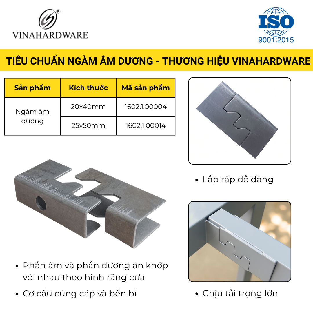 Pát Ngàm Âm Dương Liên Kết Khung Bàn - Mã 1602.1.00004