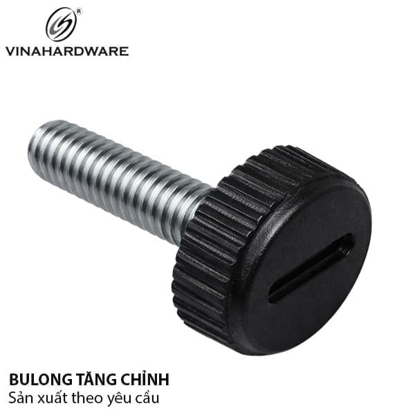 Chân chỉnh bàn 1 vạch M5 Vinahardware, màu đen TA510B1