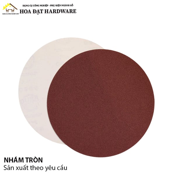 Nhám tròn phi 120mm dính keo, 320A - NT120320