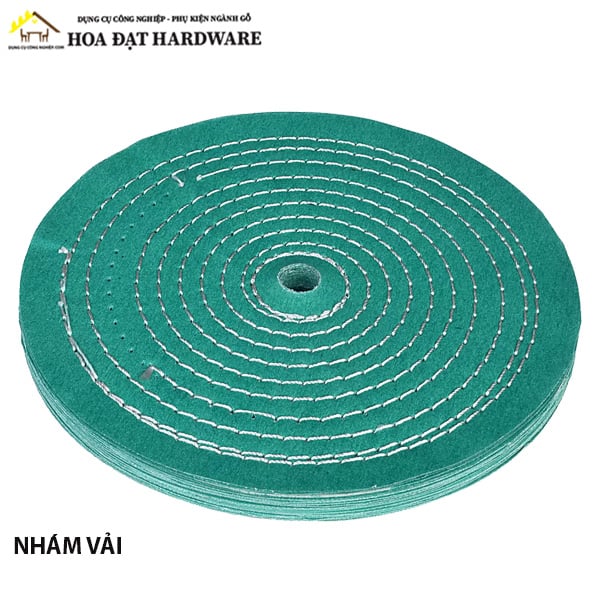 Bánh vải HG Vinahardware, màu xanh lá, lỗ tròn