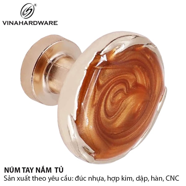 Núm tủ mặt giả vân gỗ Vinahardware - 1306.4.0908