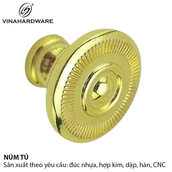 Núm tủ hợp kim màu vàng Vinahardware - 1306.4.02507
