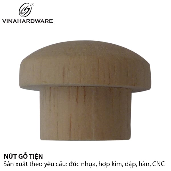 Nút bít gỗ đầu nấm thân 11mm, đầu 15mm -WC1115