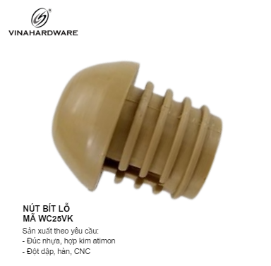 Nút bít lỗ đầu trứng Vinahardware - Mã WC25VK