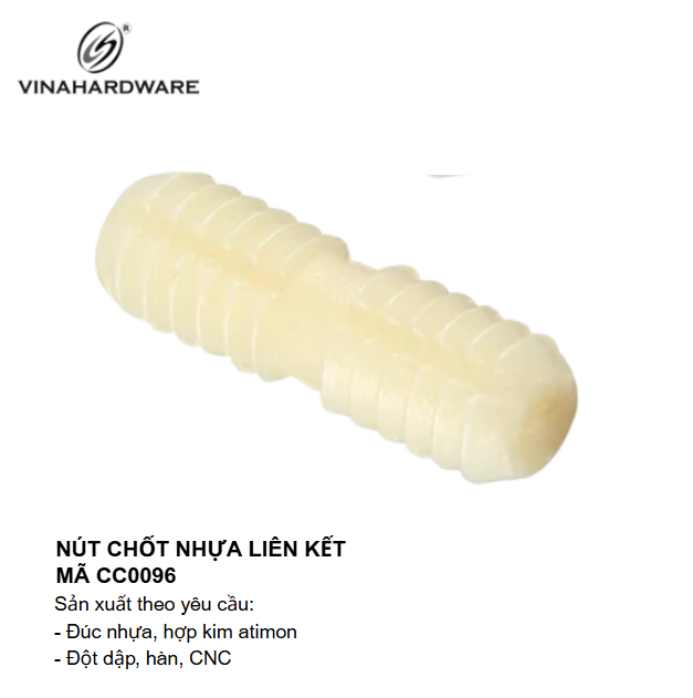 Nút chốt nhựa liên kết Vinahardware - Mã CC0096