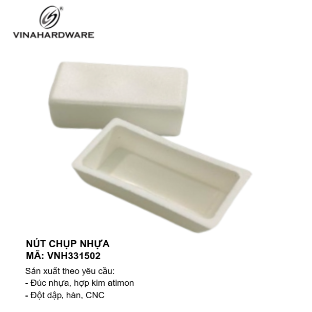 Nút Chụp Nhựa Trắng Hình Chữ Nhật – Vinahardware