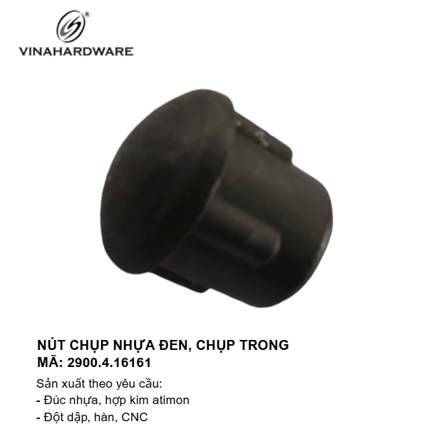 Nút Chụp Nhựa Đen, Chụp Trong Chân Bàn Vinahardware