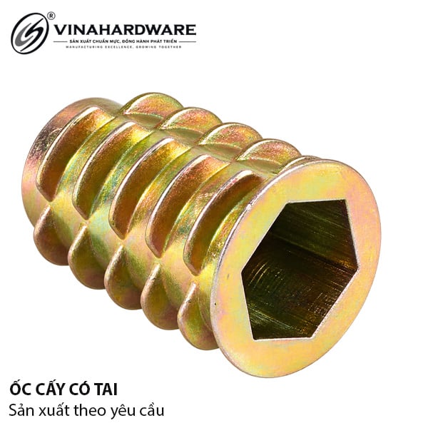 Ốc cấy có tai M6 atimon, bảy màu Vinahardware - OCCT68Z23