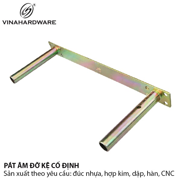 Pát (bas) sắt giá đỡ kệ kiểu âm gỗ Vinahardware bảy màu - 1608.1.00017