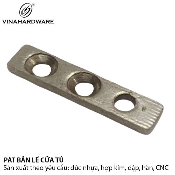 Pat ( Bas) 3 lỗ Vinahardware P0940 xi nikel (40x9x3.5)mm 1608.1.09409
