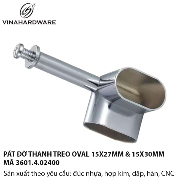 Pat (bas) đỡ góc thanh treo quần áo Vinahardware - 3601.4.02400