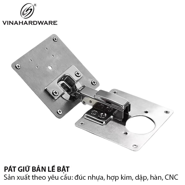 Bas sắt vuông Vinahardware loại 90x90x1.5mm, màu trắng 1608.1.90154